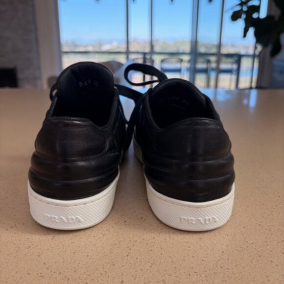 PRADA Calzature Donna Black Black Nappa Sneakers 36 - Picture 4 of 6
